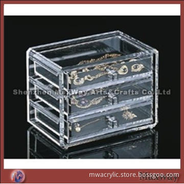 Clear Square Acrylc/Lucite Jewelry/Earring/Bracelet/Necklace Holder/Display Box